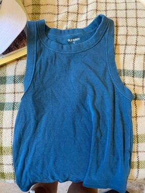 Old Navy Teal Ribbed Women's Tank Top
